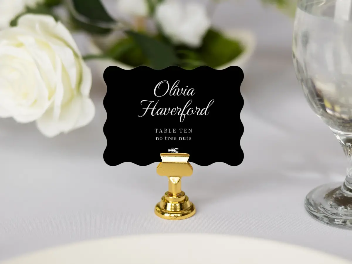 Wavy Place Cards