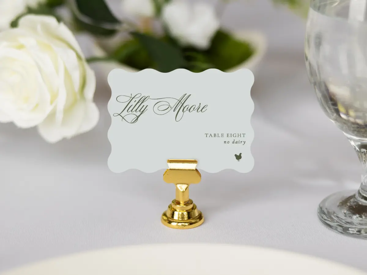 Wavy Place Cards