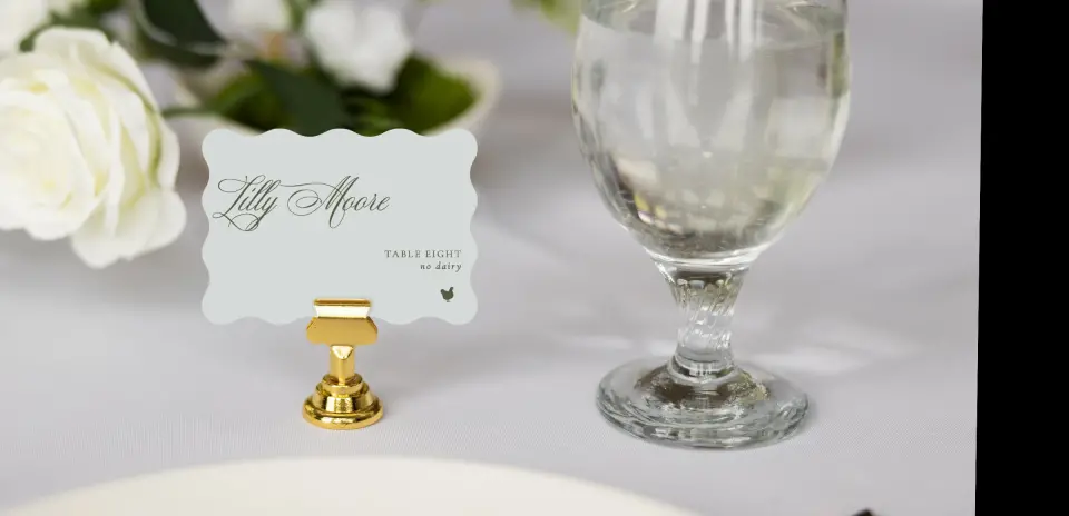 Wavy Place Cards