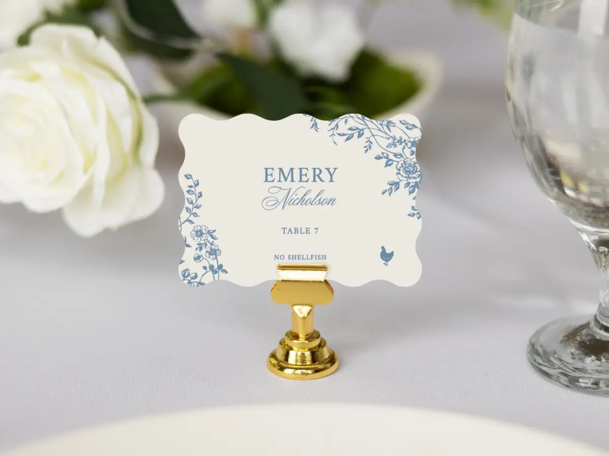 Wavy Place Cards