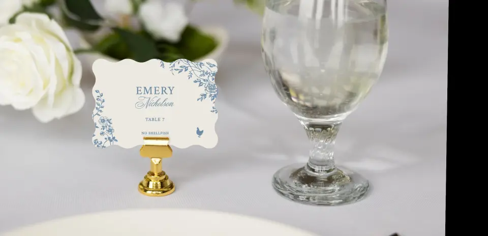Wavy Place Cards