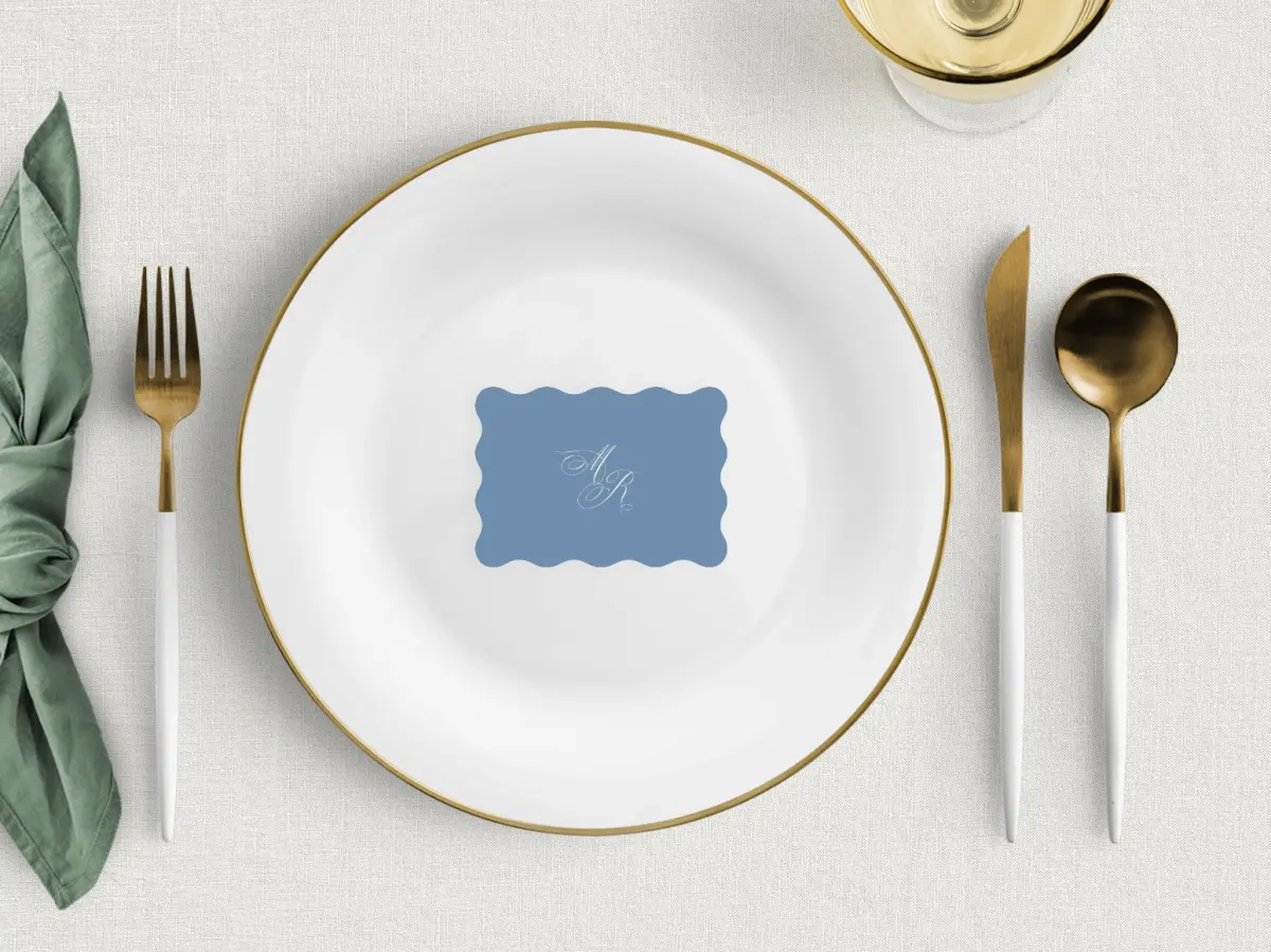 Wavy Place Cards