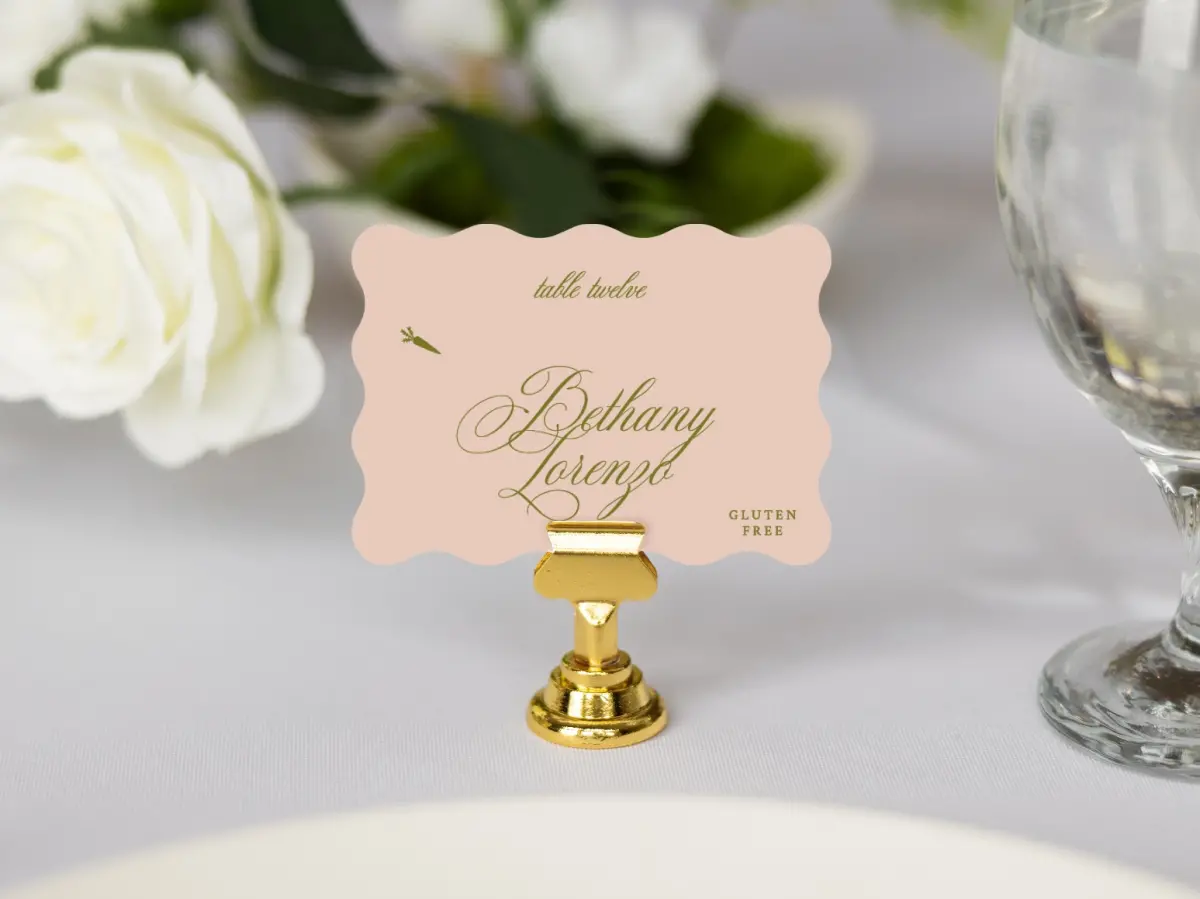 Wavy Place Cards