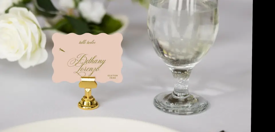 Wavy Place Cards