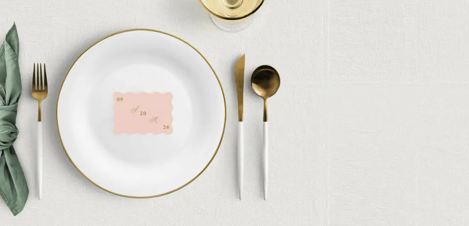 Wavy Place Cards