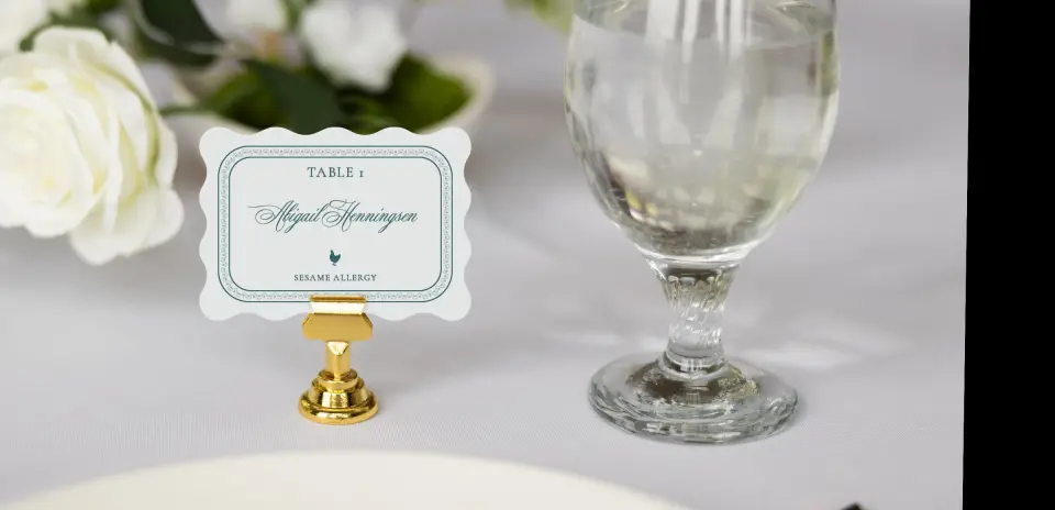 Wavy Place Cards