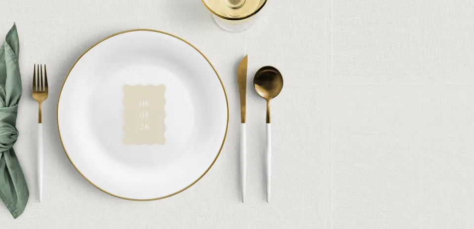 Wavy Place Cards