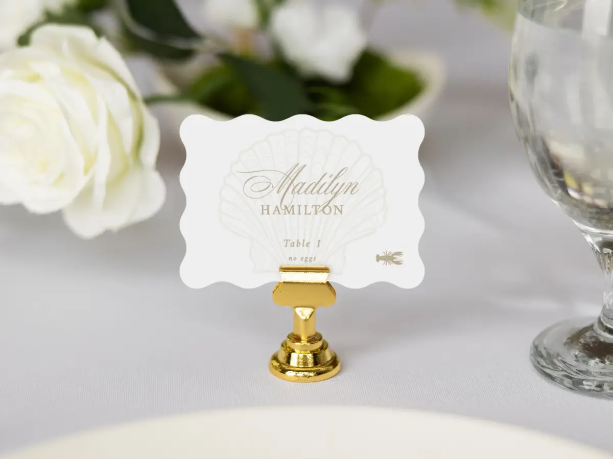 Wavy Place Cards