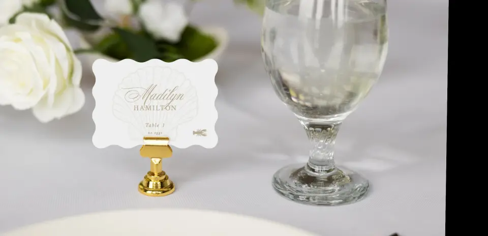 Wavy Place Cards