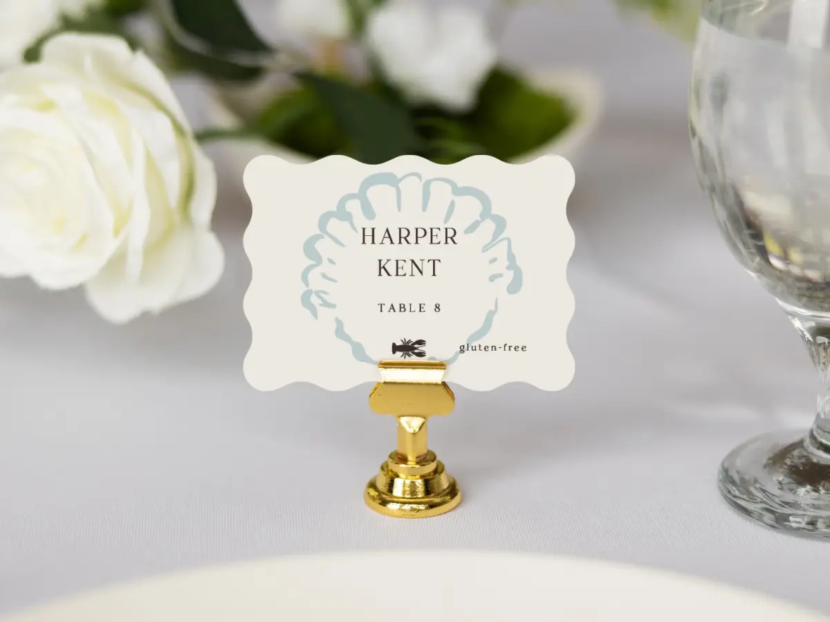 Wavy Place Cards