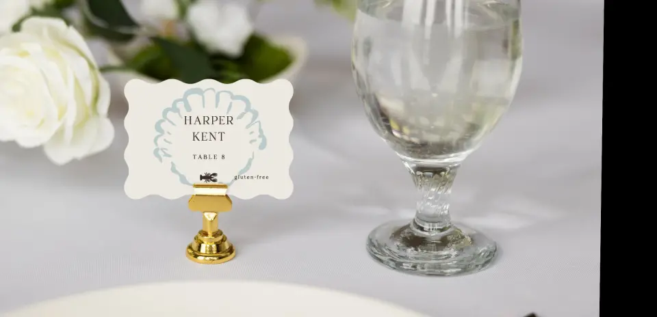 Wavy Place Cards