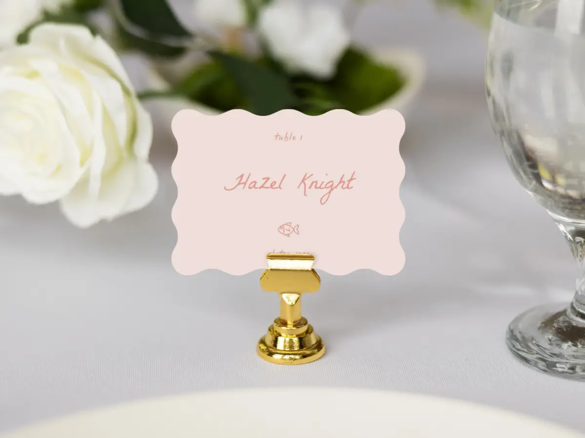 Wavy Place Cards