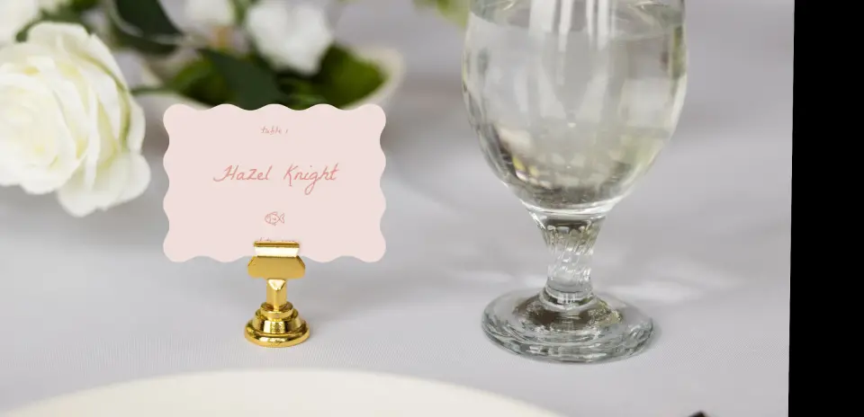 Wavy Place Cards