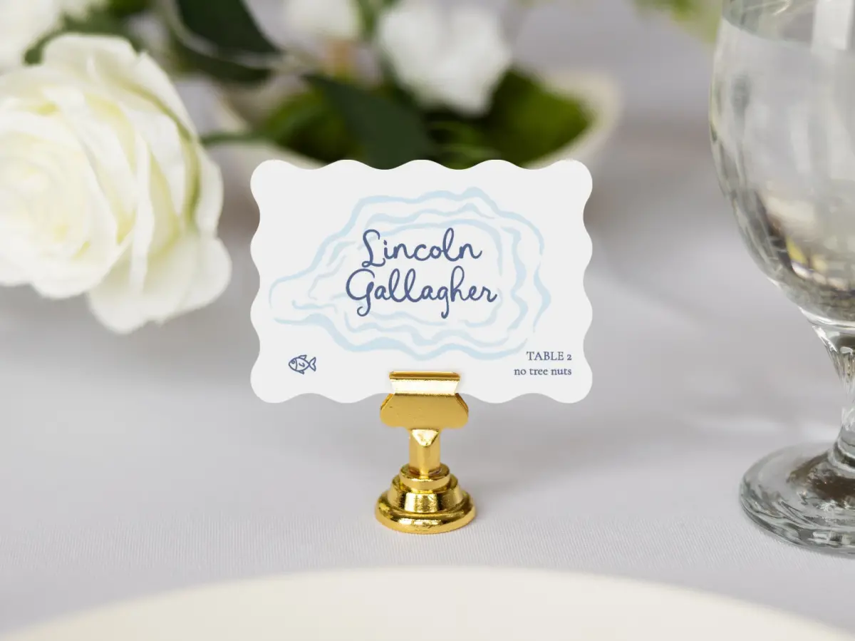 Wavy Place Cards