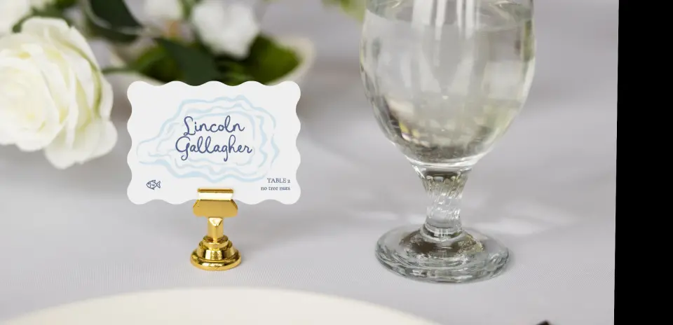 Wavy Place Cards