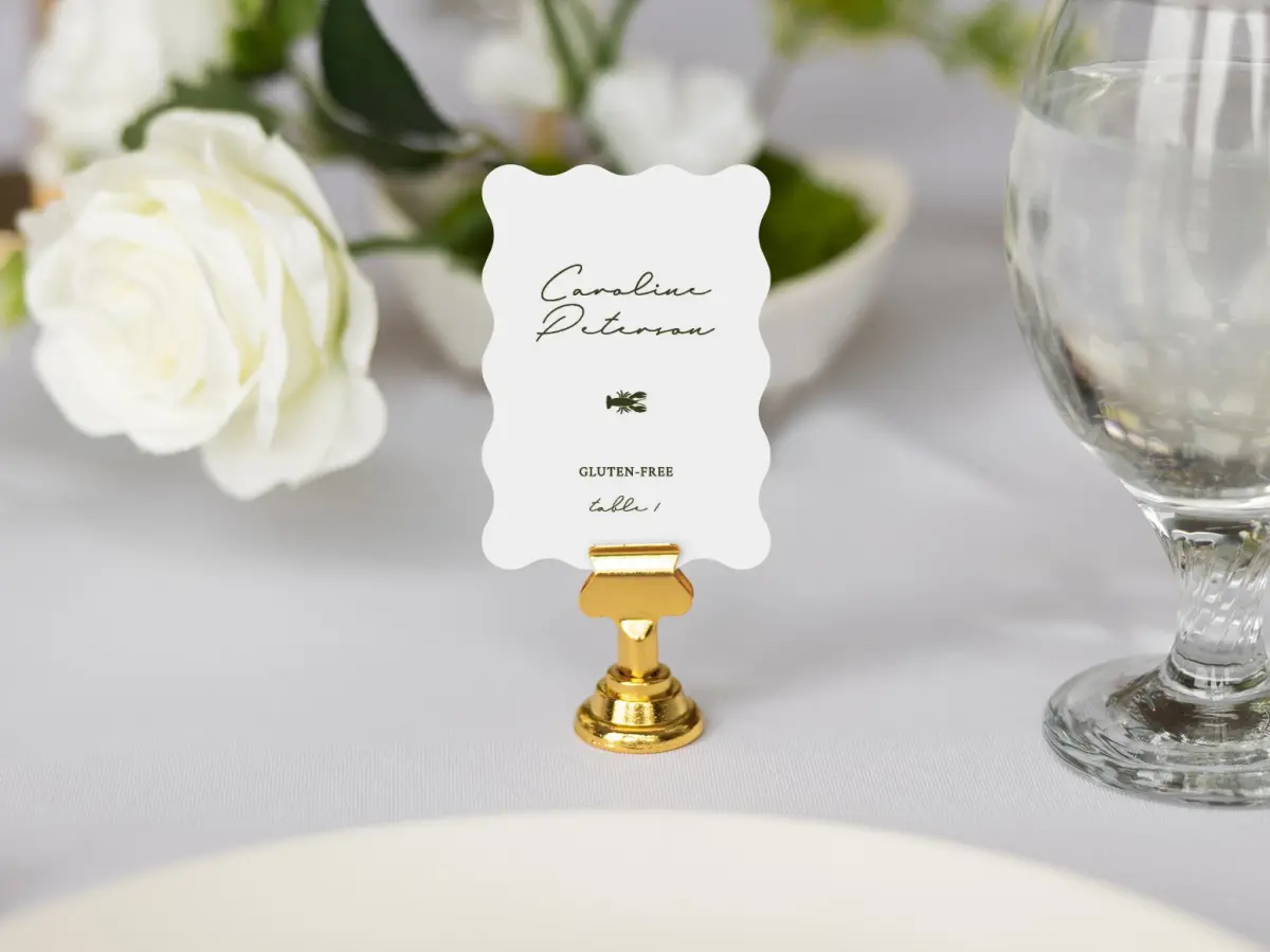 Wavy Place Cards