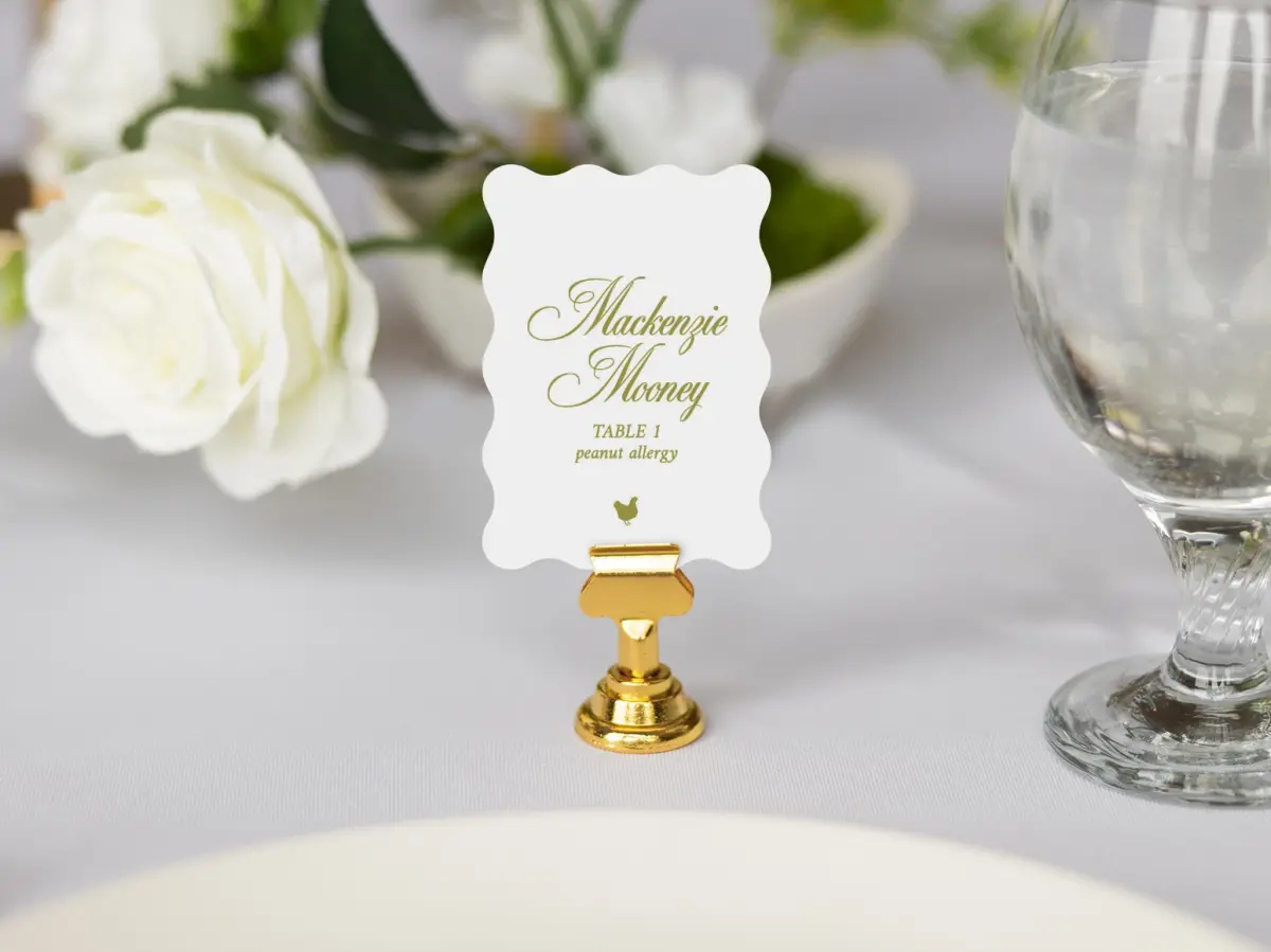 Wavy Place Cards