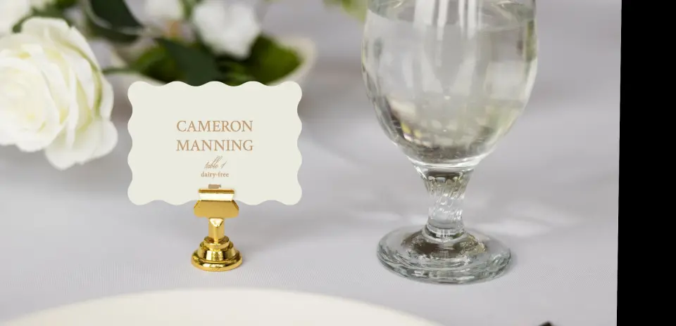 Wavy Place Cards