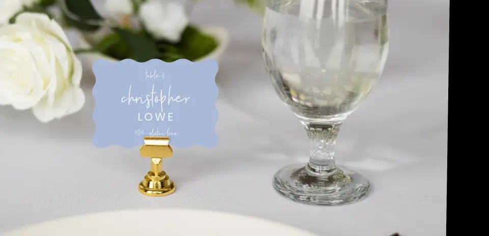 Wavy Place Cards