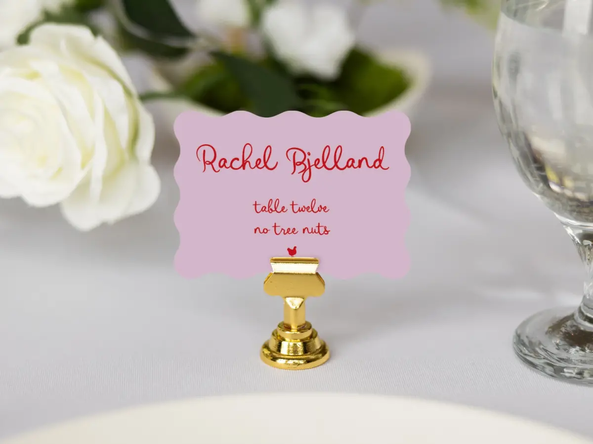 Wavy Place Cards
