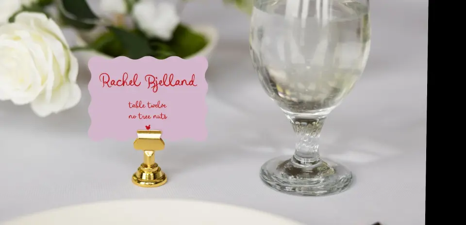 Wavy Place Cards