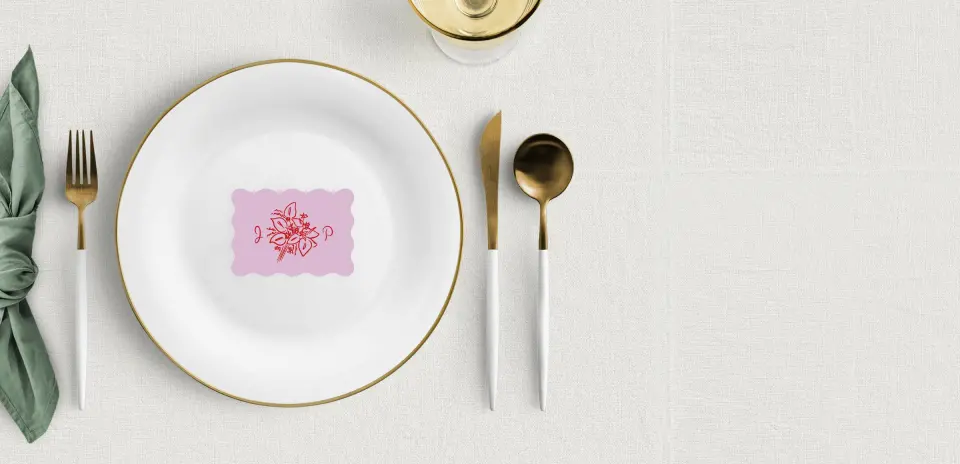 Wavy Place Cards
