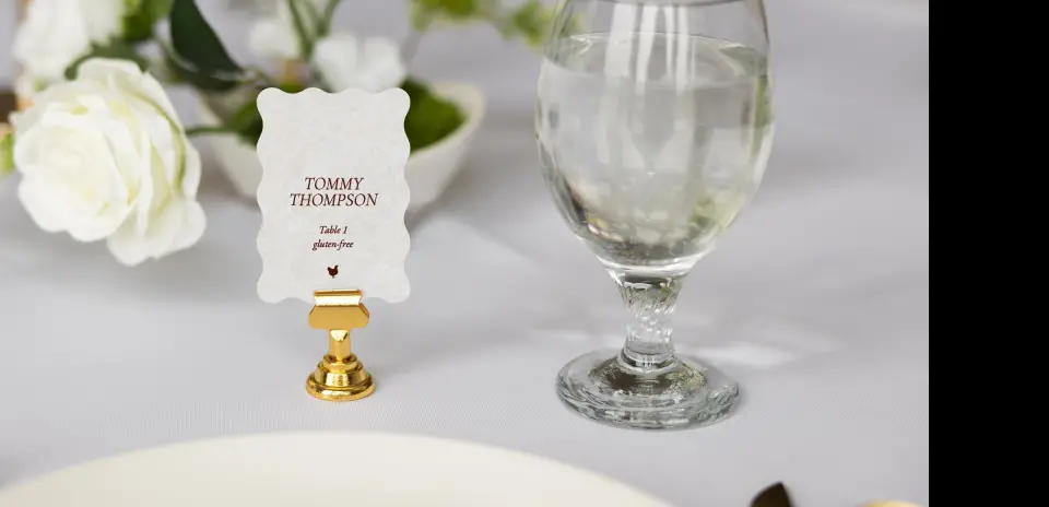 Wavy Place Cards