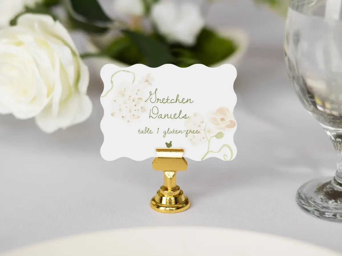 Wavy Place Cards