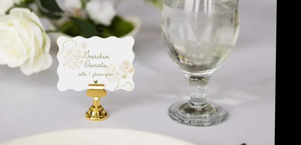 Wavy Place Cards
