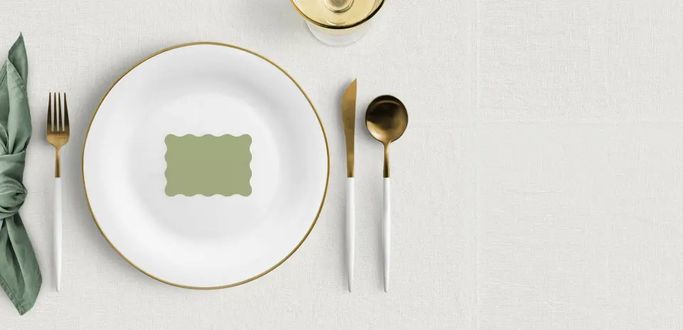 Wavy Place Cards