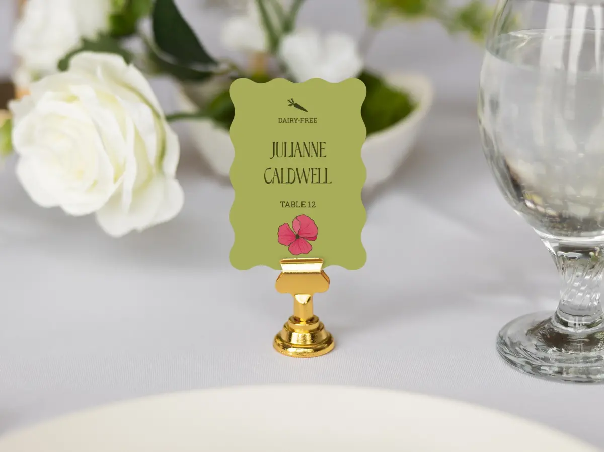 Wavy Place Cards
