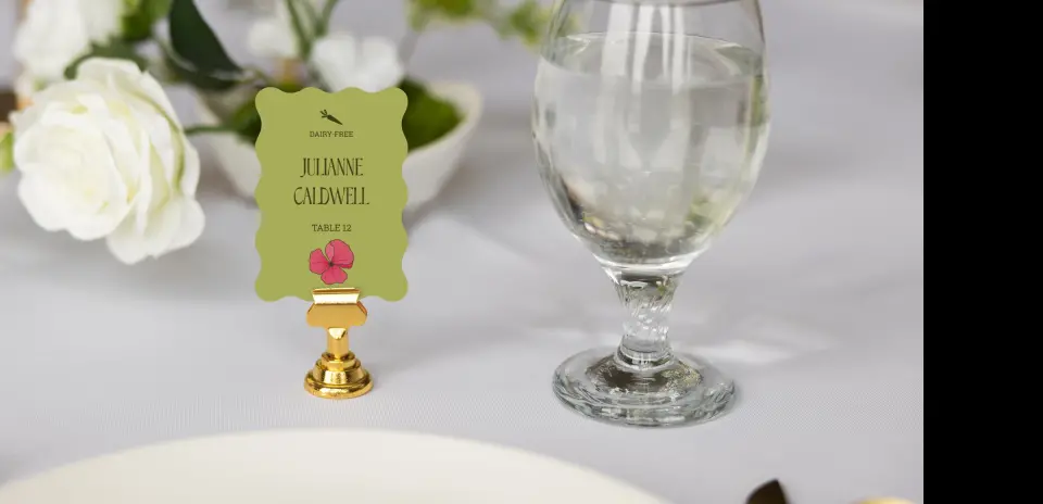 Wavy Place Cards