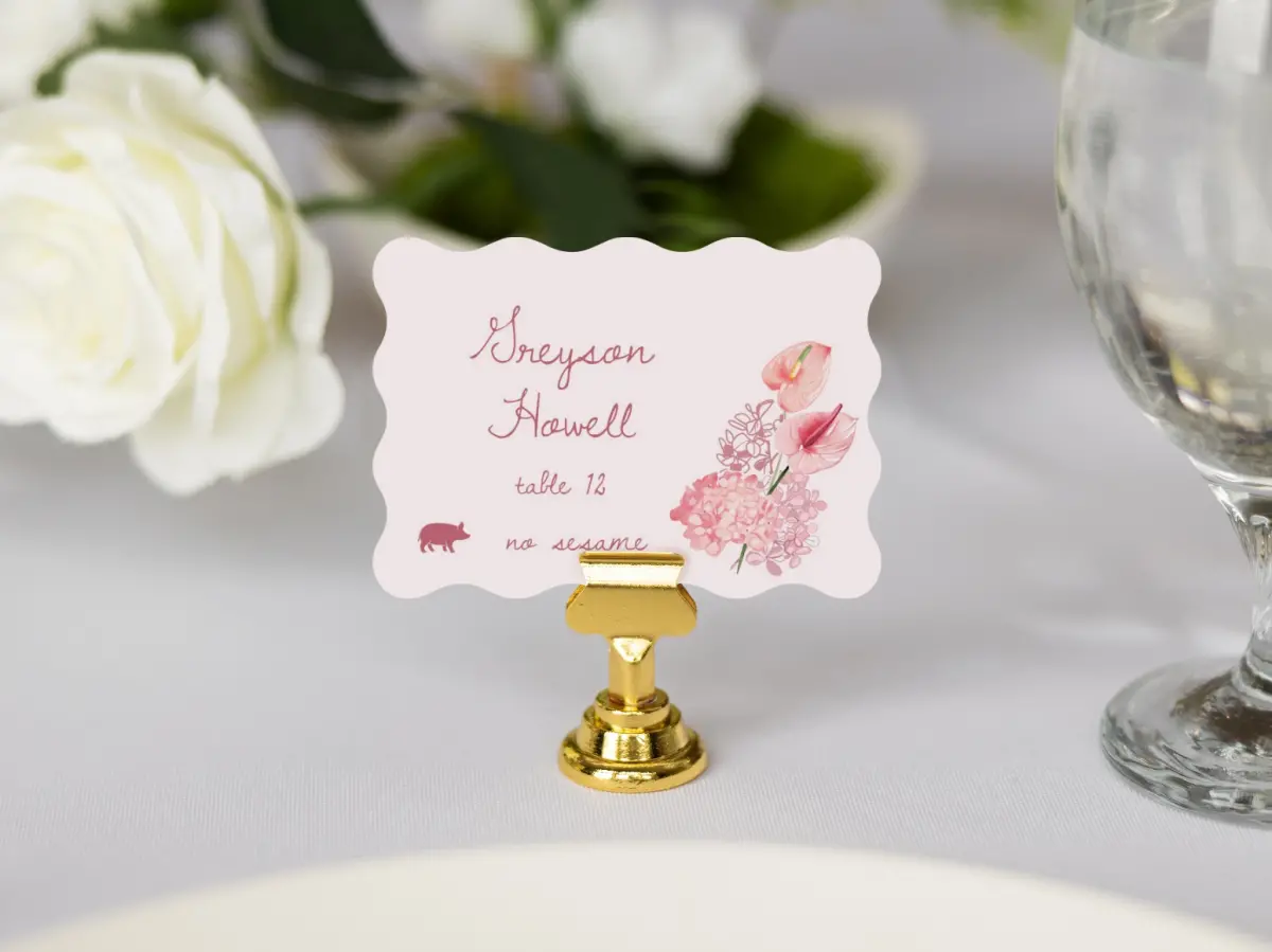 Wavy Place Cards