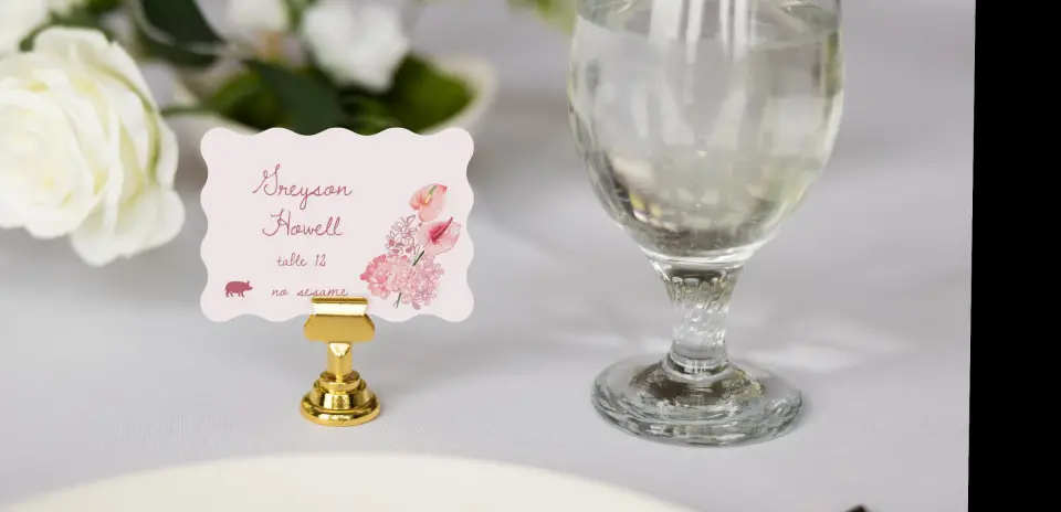 Wavy Place Cards