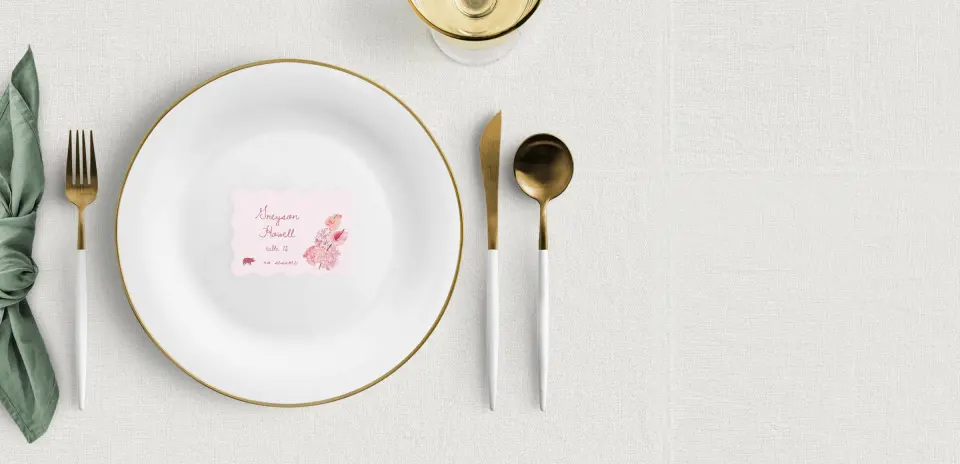 Wavy Place Cards