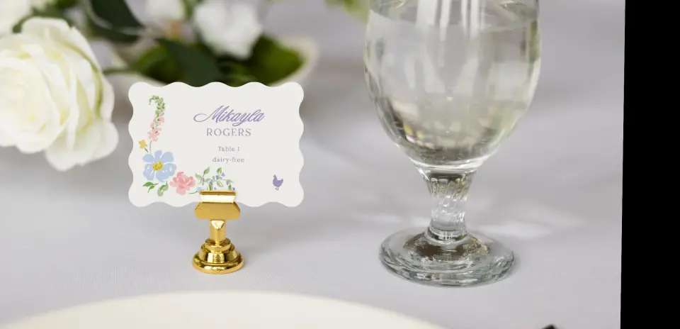 Wavy Place Cards