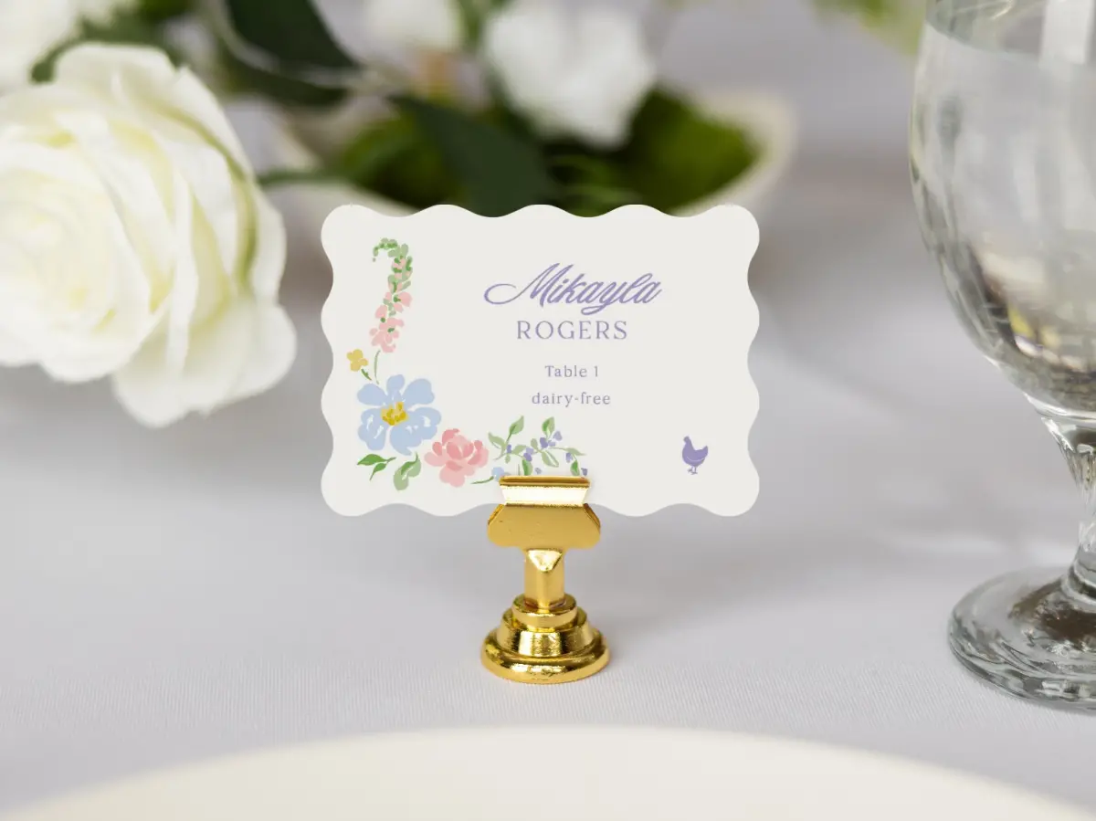 Wavy Place Cards