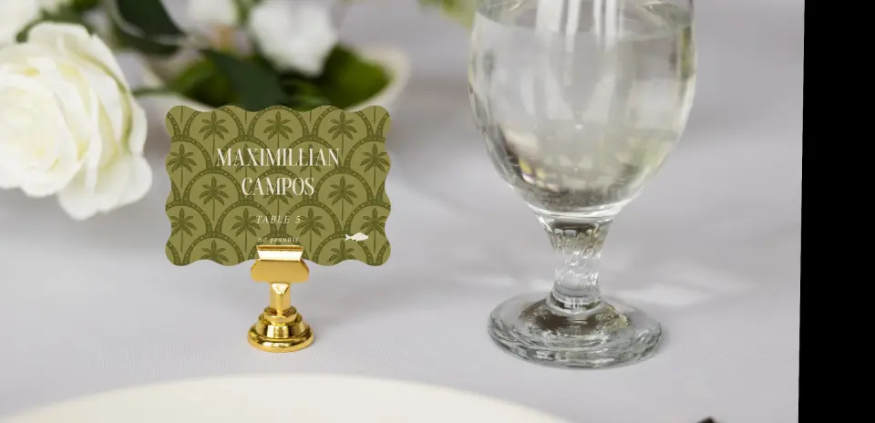 Wavy Place Cards