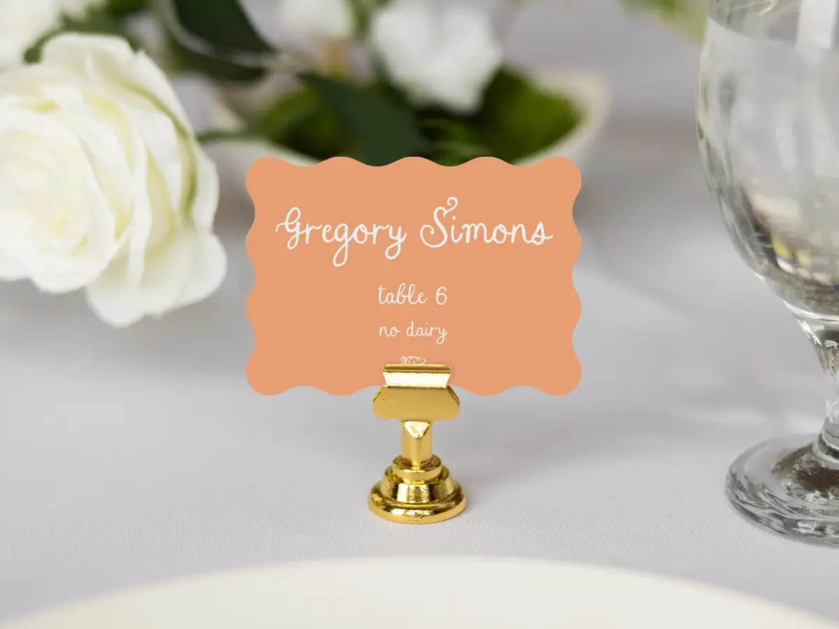 Wavy Place Cards