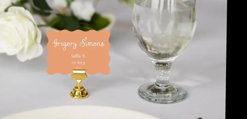 Wavy Place Cards