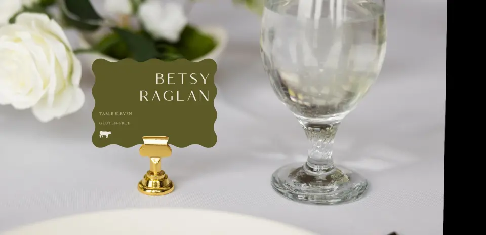 Wavy Place Cards