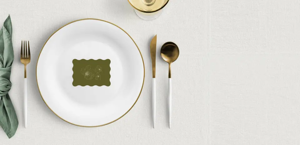 Wavy Place Cards