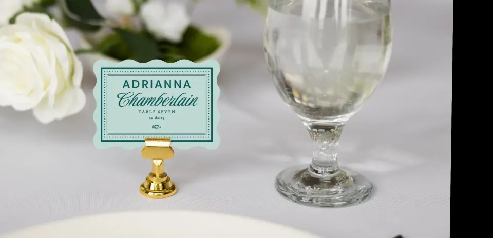 Wavy Place Cards