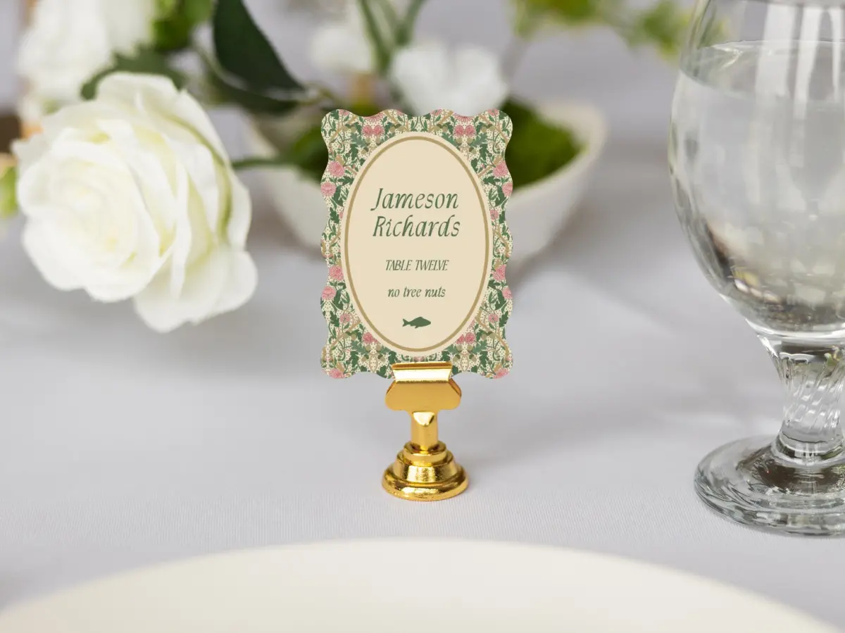 Wavy Place Cards