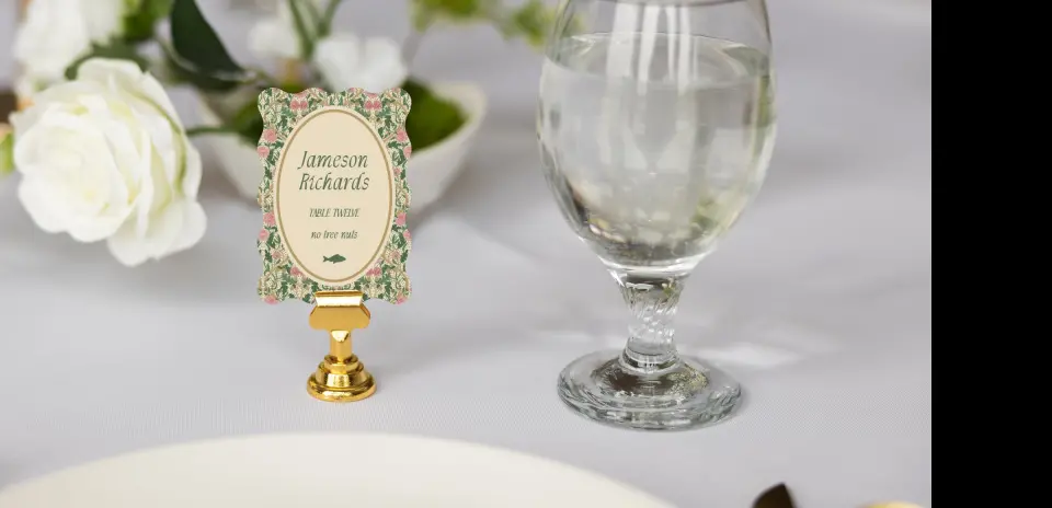 Wavy Place Cards
