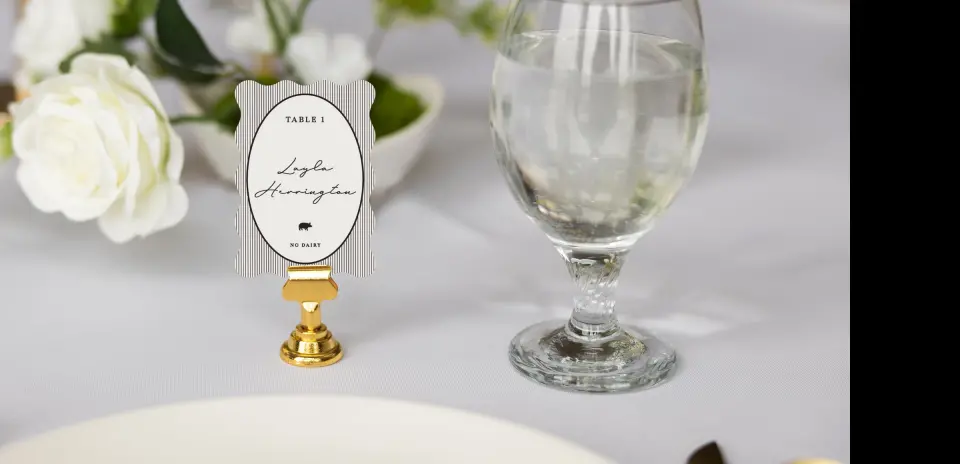 Wavy Place Cards