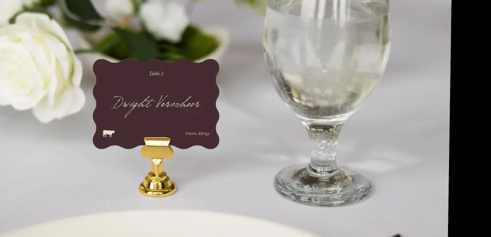 Wavy Place Cards