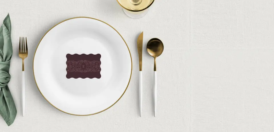 Wavy Place Cards