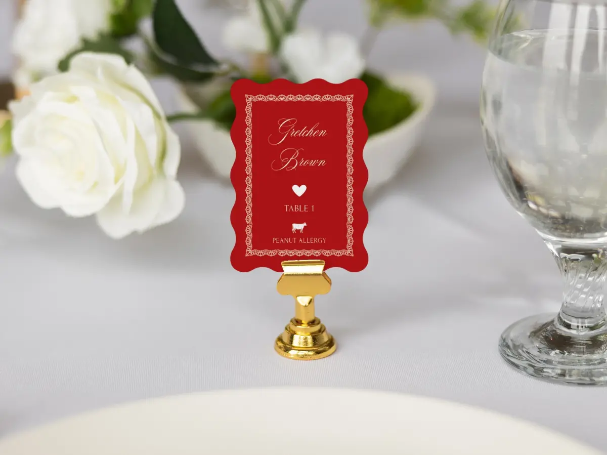 Wavy Place Cards