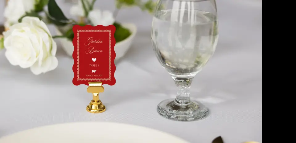 Wavy Place Cards